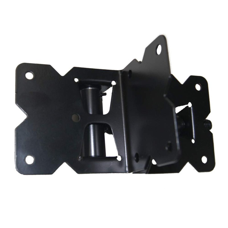 WINSOON Adjustable Self-Closing Vinyl Fence Gate Hinges 2 Pack,Stainless Steel(Black