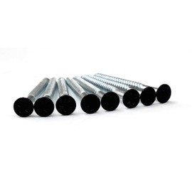 Hinge Outlet Black Wood Screws 9 X 2 1/4 Inch for Residential Door Hinges - 24 Pack