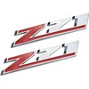 2Pcs Z71 Rear Trunk Emblems Door Side Sport Car Badge