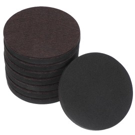 PATIKIL 3.5 Inch Felt Furniture Sliders, 8 Pcs Round Furniture Movers Slider Reusable Moving Pads Floor Protectors for Cabinet Table Carpet Sofa Couch, Brown
