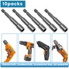 10 Pcs 1/4'' Hex Shank Magnetic Power Nut Driver Bit,