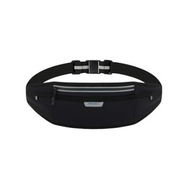 WATERFLY - Cinturón de correr delgado y transpirable con 4 bolsillos para