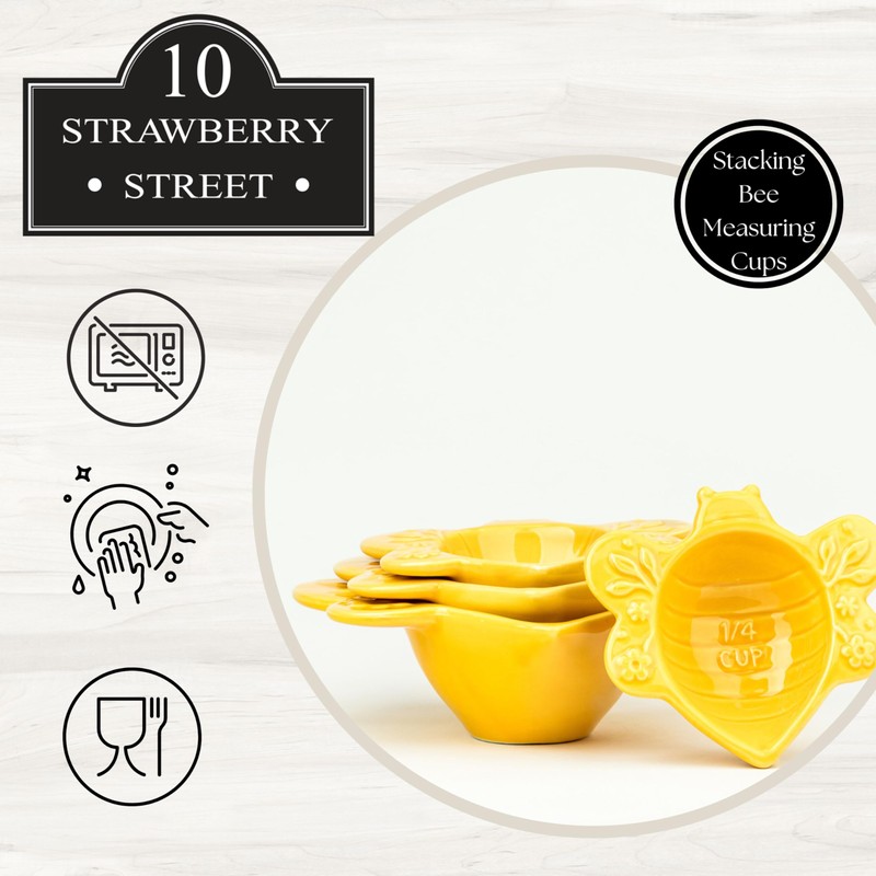 10 Strawberry Street Bee Stacking Measuring Cups
