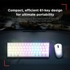 Rampage Plower K60 Mechanical Gaming Keyboard – 62 Keys, Compact