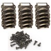 LGEGE 18pcs Bronze Drawer Label Pull Home Cabinet Frame Handle