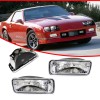 GTINTHEBOX Fits 1985-1992 Chevy Camaro Front Bumper Lights Turn Signal