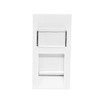 Evoges RJ45 Cat6 Outlet Module UTP 25mm x 50mm 1Gbps