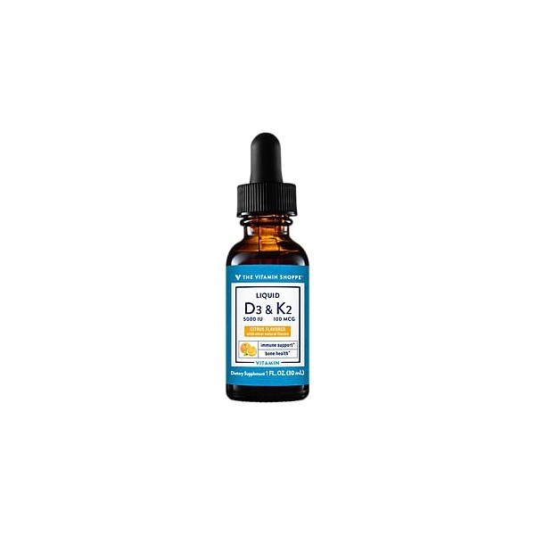 Liquid Vitamin D3 & K2 - Bone Health & Immune