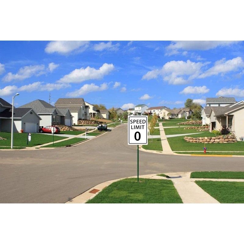 Speed Limit 2 Mph Slow Down Sign, Traffic Sign 8x12inches