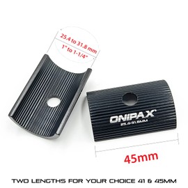 ONIPAX Bike Handlebar Shim 1" to 1-1/4”/ 25.4 to 31.8 mm Bicycle Handlebar Conversion Shims Adapter Clamp Spacer