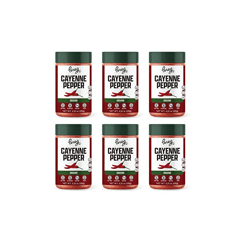 Pereg Cayenne Pepper Powder (4.25 Oz x 6 Pack) -