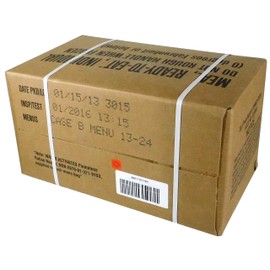 MRE (Meals Ready-to-Eat Box A, Genuine U.S. Military Surplus, Menus 1-12 by Rothco