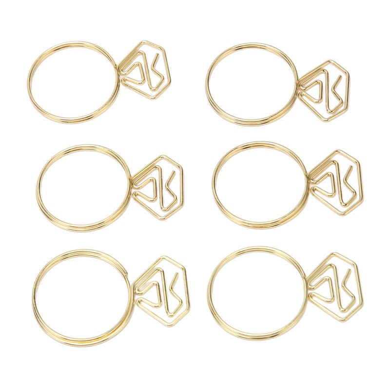 80pcs Ring Shape Paper Clips Rustproof Multifunction Multifunction with Clear
