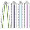 4 PCS Folding Rulers, 30cm Foldable Ruler 15cm Clear Rulers