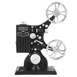 Haofy Film Projector Model, Vintage Resin Movie Film Projector Model Figurine Figure Props Home Decor