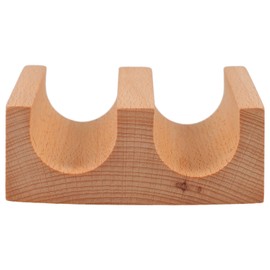 Kichvoe Sushi Taco Holder, Sushi Hand Roll Holder Wood Sushi Display Rack U Shaped Sashimi Plate Sushi Roll Stand Japanese Novelty Serving Tray