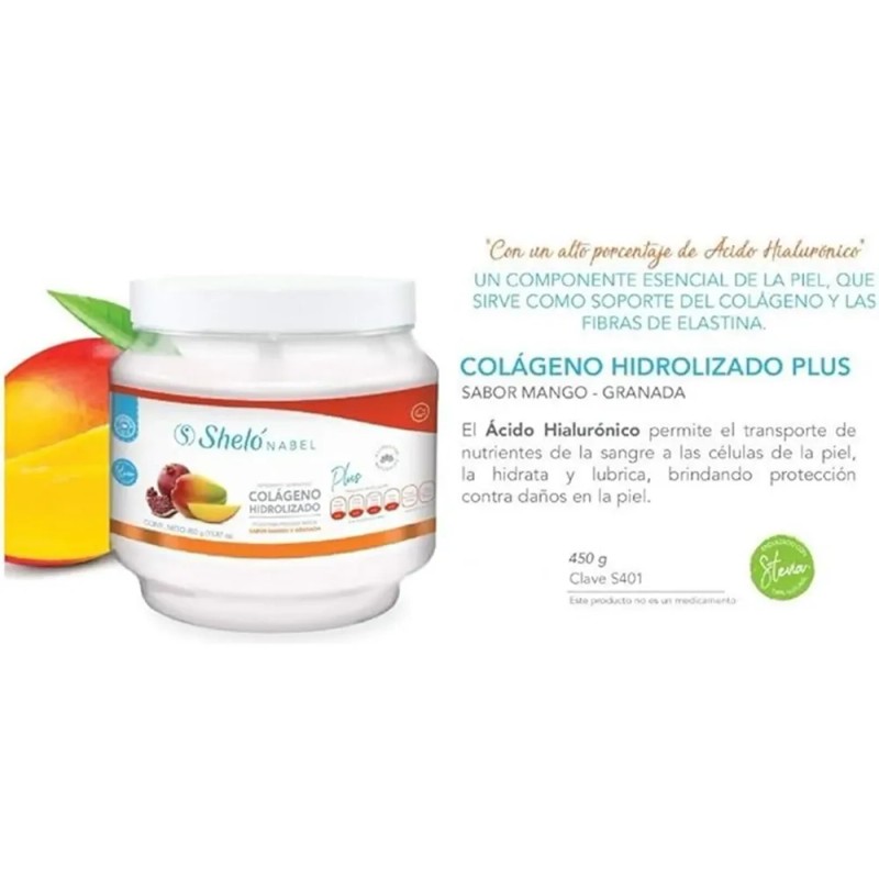 Acido Hialuronico Colag Mango Granada 450g Shelo Nabel S401