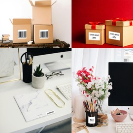 DYKJGS 3 Rolls Compatible for Phomemo D30 Labels White 0.59"x1.18"(15x30mm) Thermal Self-Adhesive Label for Home Office School Supplies (3, 15 * 30mm)