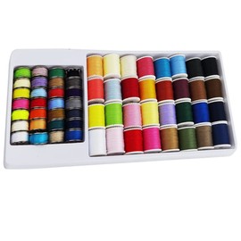 WANGCL Sewing Machine Bobbins Thread 60 Pcs Sewing Bobbins Travel Kit Multi-Color with Storage Box Thread Embroidery Machine Accessories