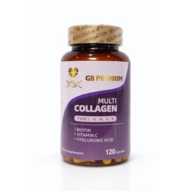 Multi Collagen Capsules, Type I, II, III, V & X, with Biotin, Vitamin C and Hyaluronic Acid, 120 Capsules