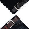 Vrlegend Leather Belt Men's 110-175 cm. Leather Jean Business Metal