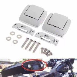 Unbranded Chrome Tour Pack Pak Trunk Latches For Harley Electra Glide Classic EFI FLHTCI
