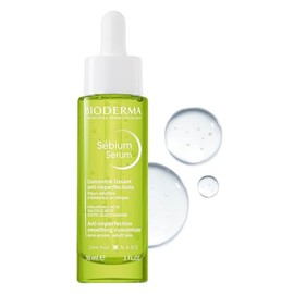 BIODERMA, Sébium Serum, Suero Ultra-ligero que Controla Brotes, Reduce Poros y Arrugas, Skincare Piel Grasa, 30ML