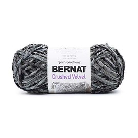 1- Bernat Crushed Velvet, Deep Grey, 300g
