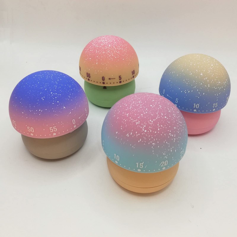 NUOSWEK Mechanical Kitchen Timer, Cute Mushroom Timer for Kids, Wind