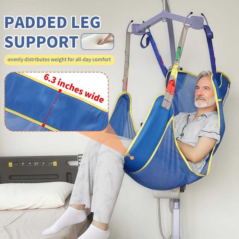 EZ Assistive Universal Full Body Patient Lift Sling, Patient Lift
