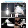 Hoxida Rechargeable Flashlight(Battery Included), Magnetic LED Flashlight with COB sidelight,