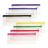 Janrax 13x5 inch Red Zip Clear Exam Pencil Case