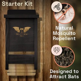 The Complete Bat House for Outdoors - Clean Your Backyard from Mosquitoes - Bat Box Without Paint Inside - One Chamber Bat Hose - Easy to Hang - Wildyard