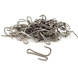 Orurdo QB500145a09n0 Double Fishing Tackle Hook 50 Pieces for Frogs and Other Rooting Preventions, Replacement (4/0#)