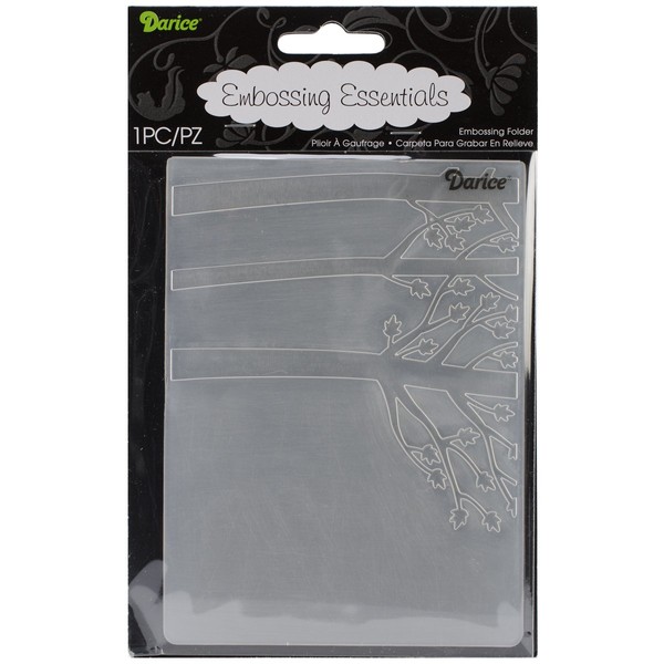 Darice Forest Embossing Template, Transparent, 10.8 x 14.6 cm