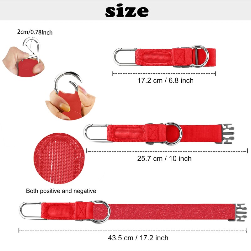 Elastic Jacket Gripper Travel Strap with D-Ring Hooks and Buckle,