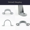 Pipe Strap Clamp, 2-Holes Plastic Conduit Pipe Clamps PVC Pipe