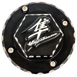 Billet Aluminum CNC Gas Fuel Tank Cap Cover Compatible with Suzuki Hayabusa GSXR1300 1999-2007