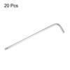 HARFINGTON 20pcs Ball End Hex Key Wrench 3/16" L-Shape Long