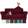 MAXIJIN 3 Piece Couch Covers for 2 Cushion Couch Sofa