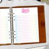 A5 Rainbow To Do List Groovy Planner Insert Refill, 5.83