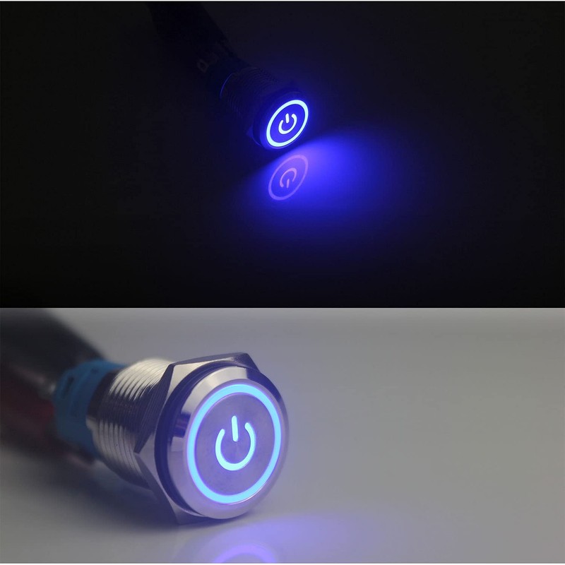 Switian PC Power Reset Switch Computer Power Button Cable LED