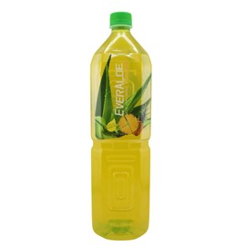 EverAloe Aloe Vera Drink, Pineapple Flavor – Real Aloe Juice with Pulp – No Artificial Colors or Preservatives – Refreshing and Hydrating – 50.7 Fl Oz Bottle, Pack of 1