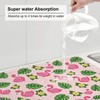 Pink Flamingos Dish Drying Mat for Kitchen, 18 x 24
