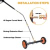 EVEAGE 2-in-1 Undercarriage Pressure Washer Water Broom, 16" Under Car