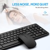 Wireless Keyboard and Mouse Combo, Compact Quiet Wireless Keyboard and