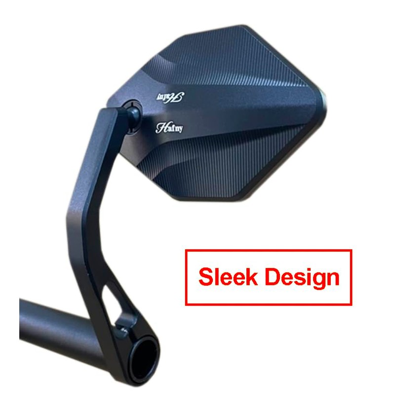 Hafny 2024 NEW Motorcycle Bar End Mirror, CNC Alloy Aluminum