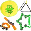 keepdrum Percussion Set Including Kids Tambourine Triangle Bell Bracelet Music