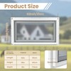 NOTASA Vinyl Basement Hopper Window, Bathroom Window 32" x 18"