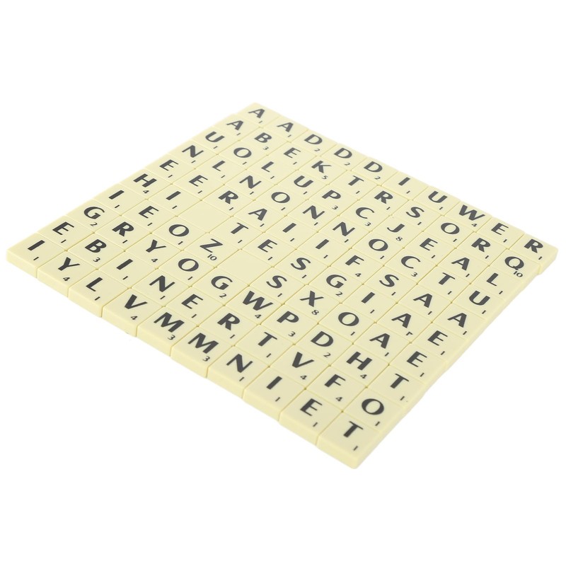 100 Pieces Letter Tiles, A-Z Capital Wood Letters for Crafts,